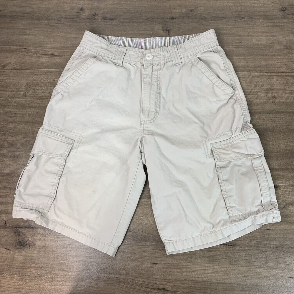 Northcrest Mens Cargo Shorts  Size 30 Hiking Khaki Casual Comfort Outdoor Wear